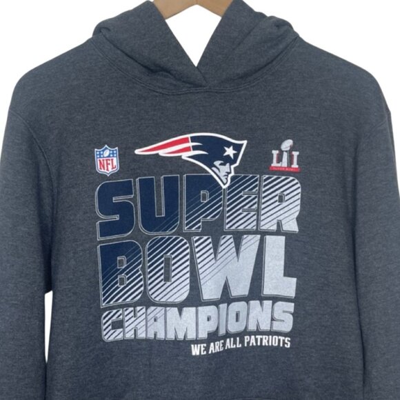 NFL PRO LINE | Unisex Gray Superbowl 52 New England Patriots Hoodie | Size XL - Picture 2 of 11